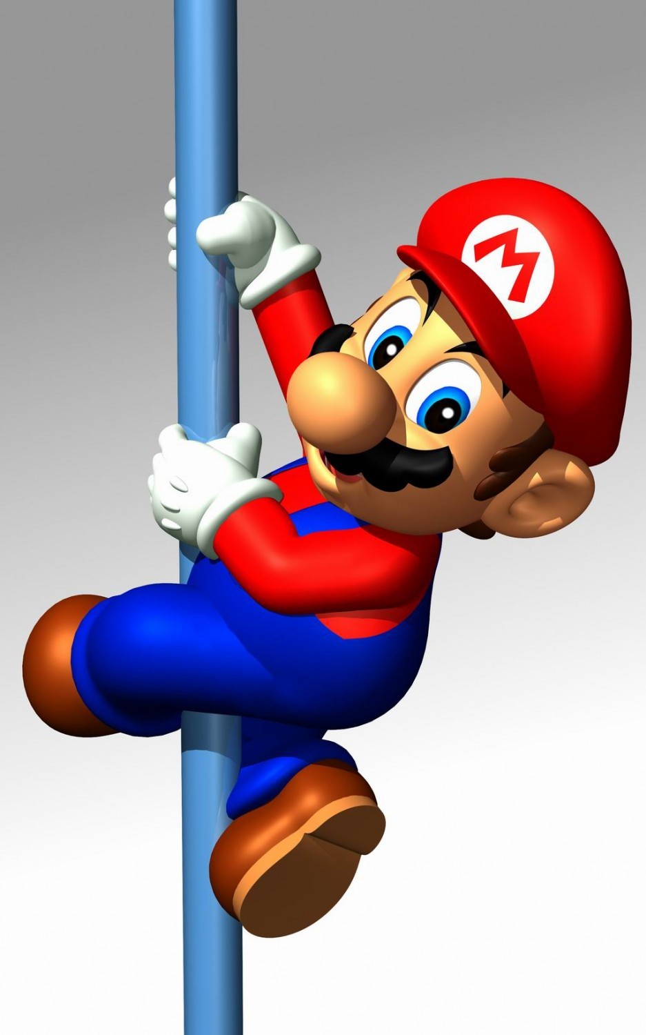 Mario on a pole