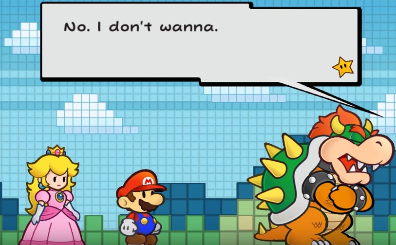 Bowser doesn't wanna