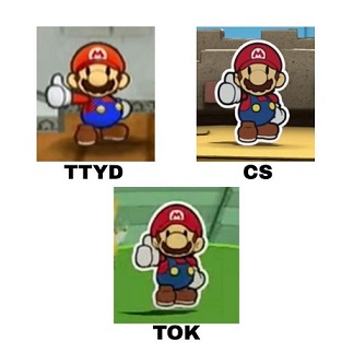 Front facing Paper Mario