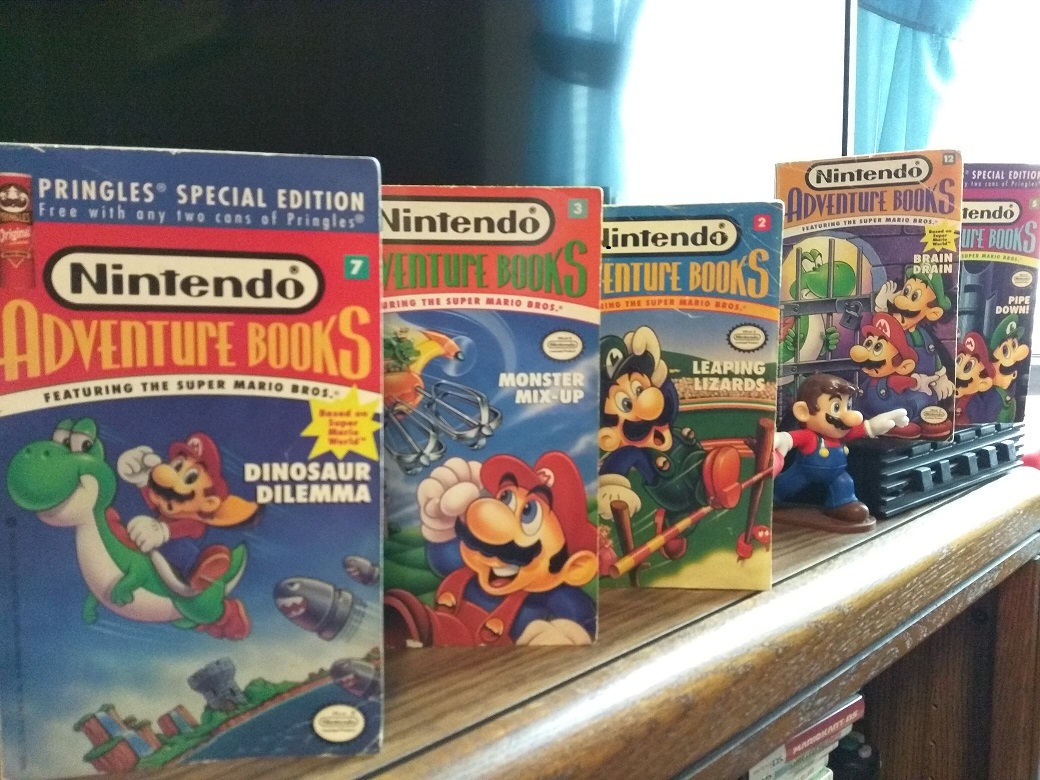 Old Nintendo Adventure Books collection