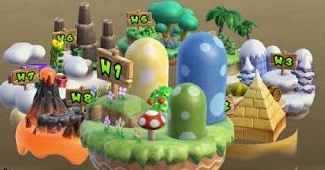 a crappy NSMB Wii map image