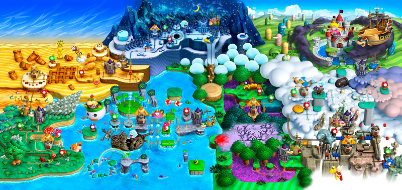 NSMB WiiU map