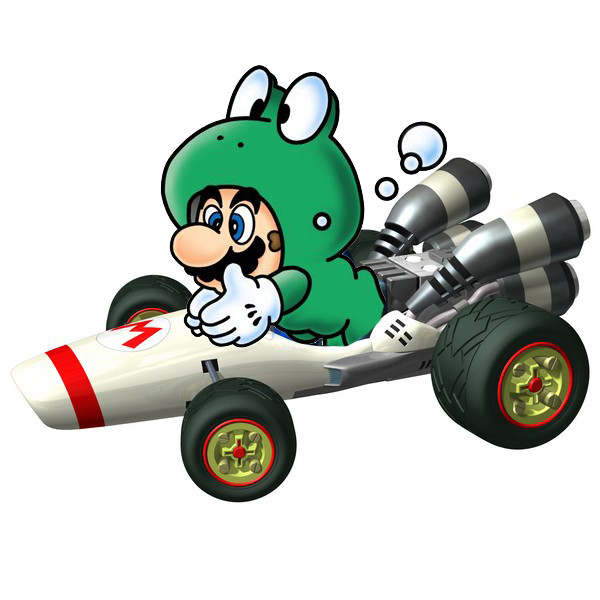 Frog Mario kart