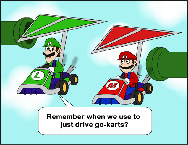 T-3000 Mario kart 7 art