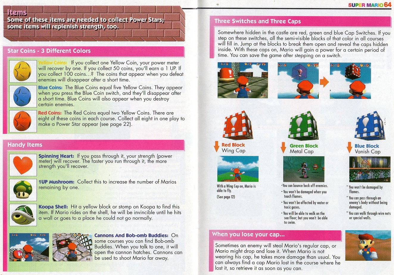 Super Mario 64 manual