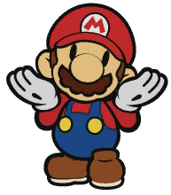 Mario shrugs