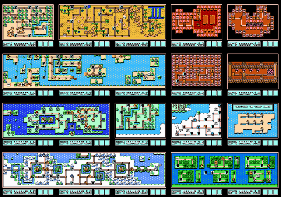 new super mario bros world 7 map